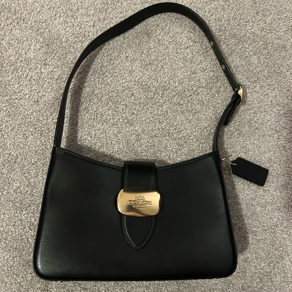 Coach Eliza Shoulder bag - black with gold hardware